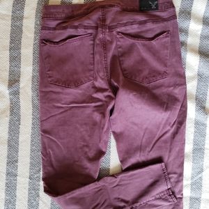 American Eagle Extreme Jegging, wine color